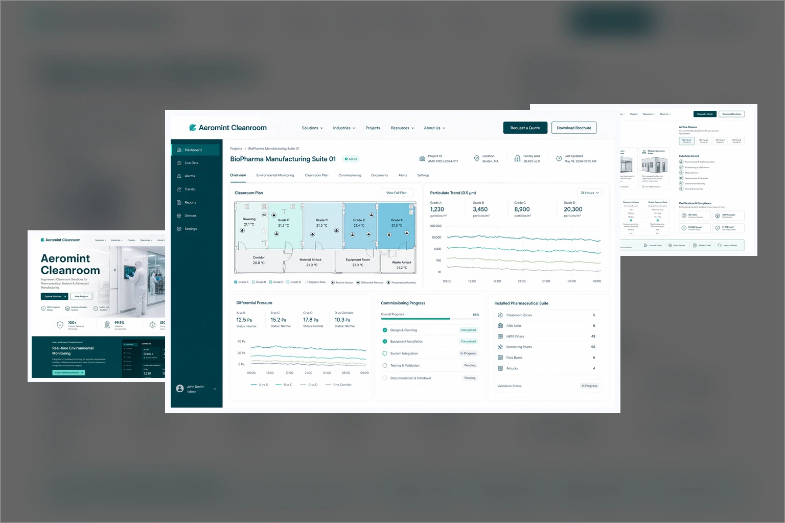 Giao diện website dự án mẫu 4 - Thiết kế bởi Winterfrost