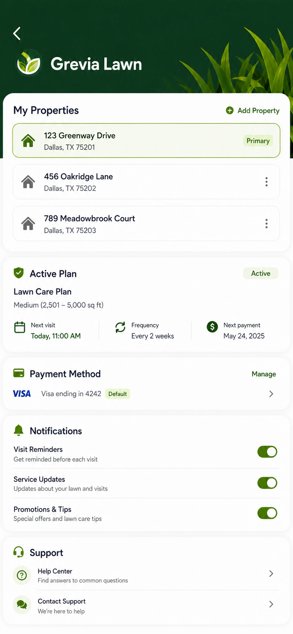 Ứng dụng di động Winterfrost hoàn thiện Giao diện app Nivora Connect góc phải xa