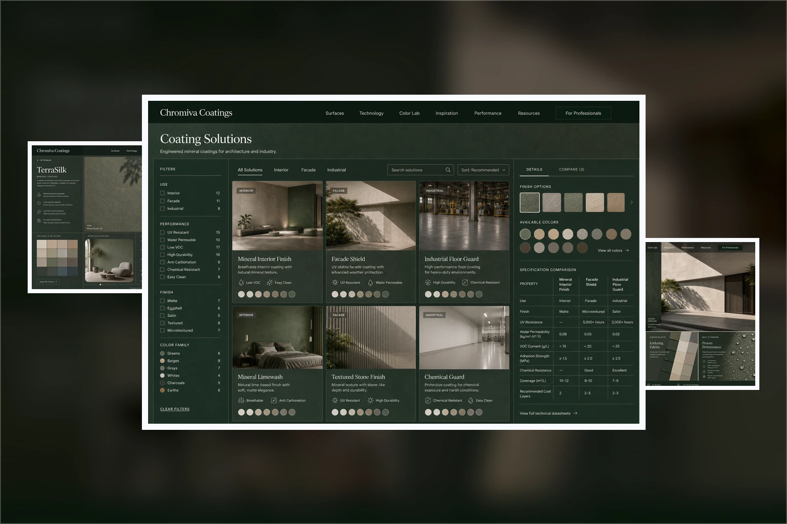 Giao diện website dự án mẫu 3 - Thiết kế bởi Winterfrost