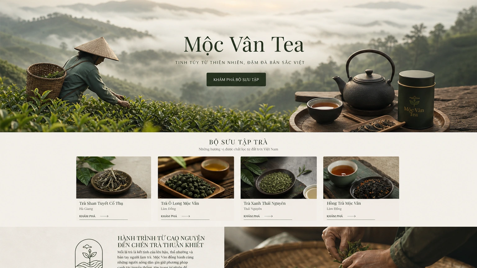 giao diện Mocvan Tea – case study giao diện Mocvan Tea – case study