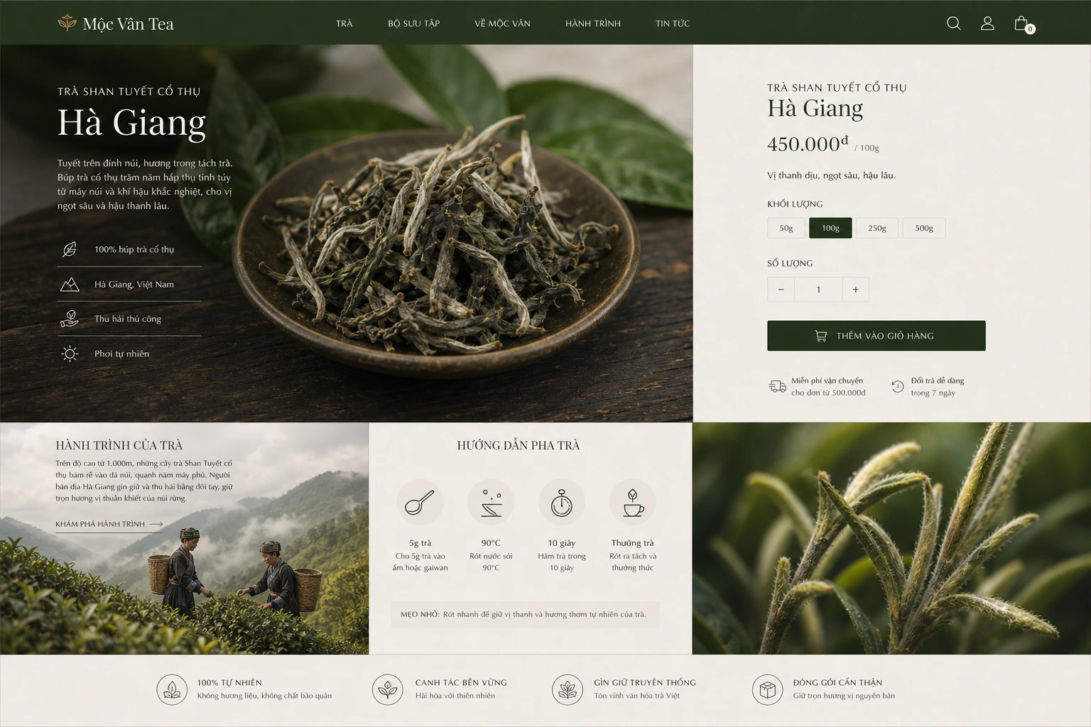 Giao diện website dự án mẫu 2 - Thiết kế bởi Winterfrost