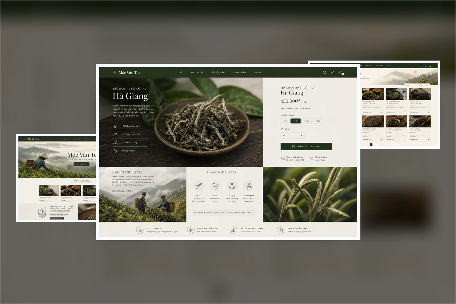 Giao diện website dự án mẫu 4 - Thiết kế bởi Winterfrost