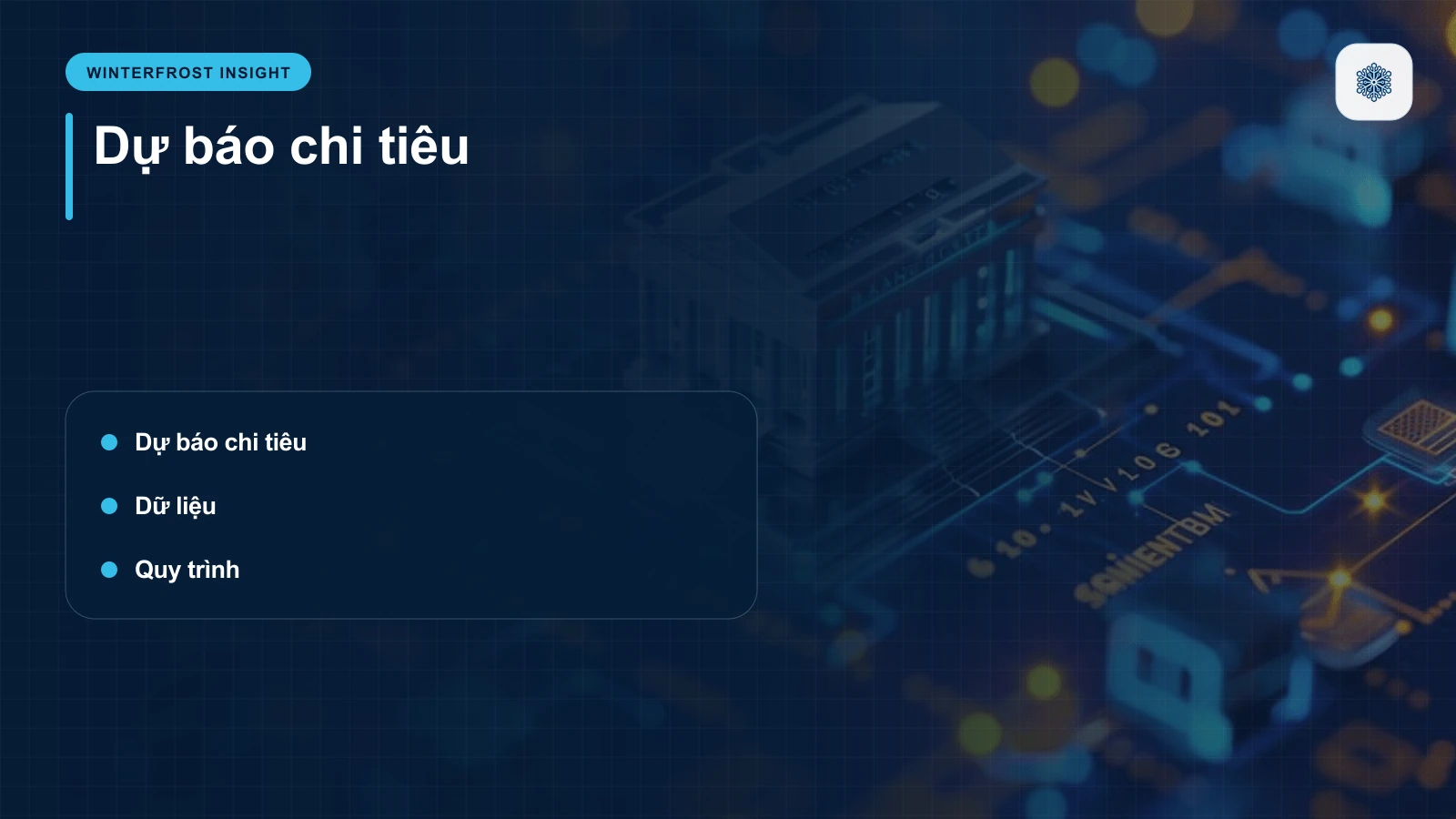 Dự báo chi tiêu: