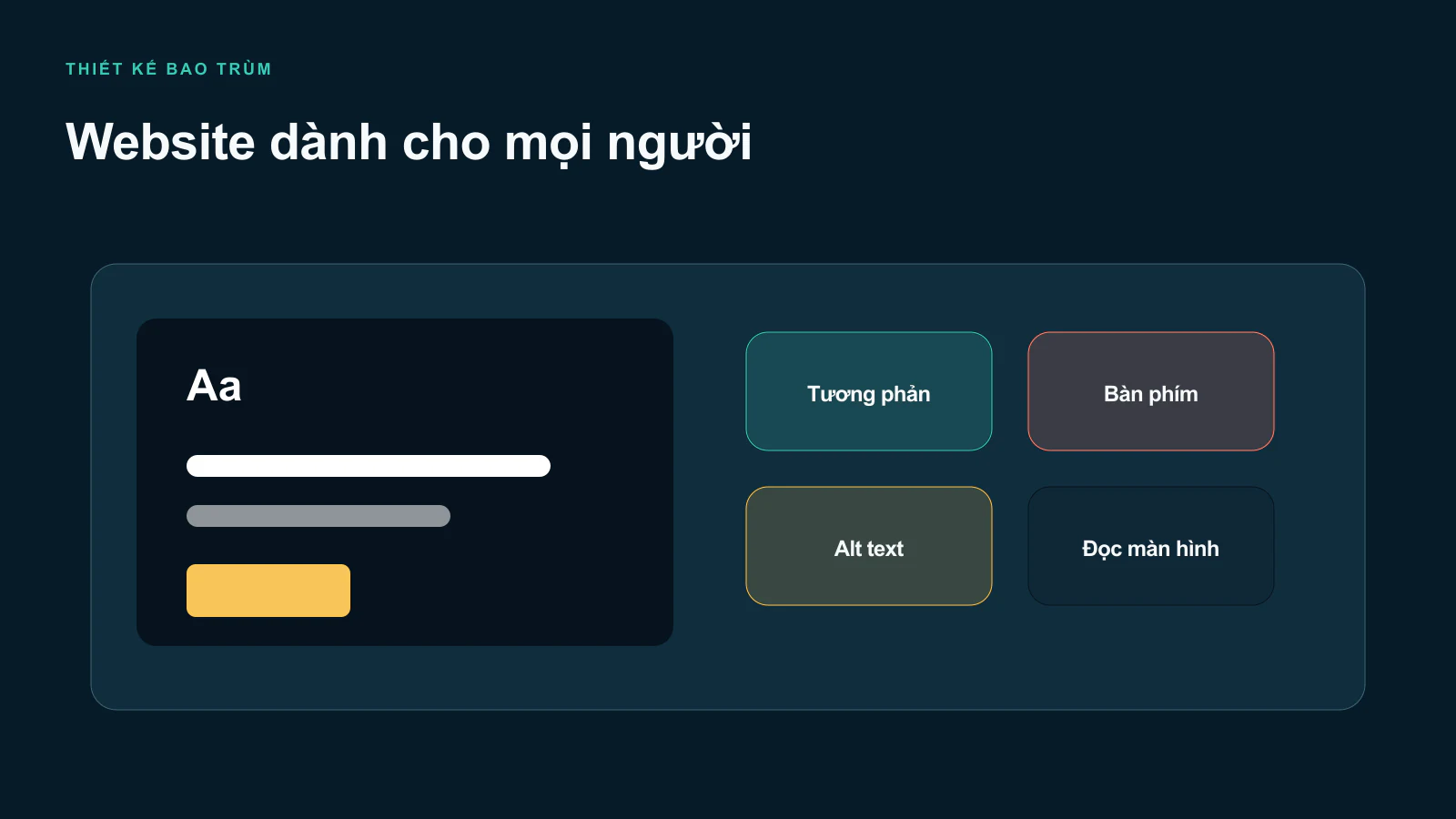 Tầm quan trọng của thiết kế website tiếp cận