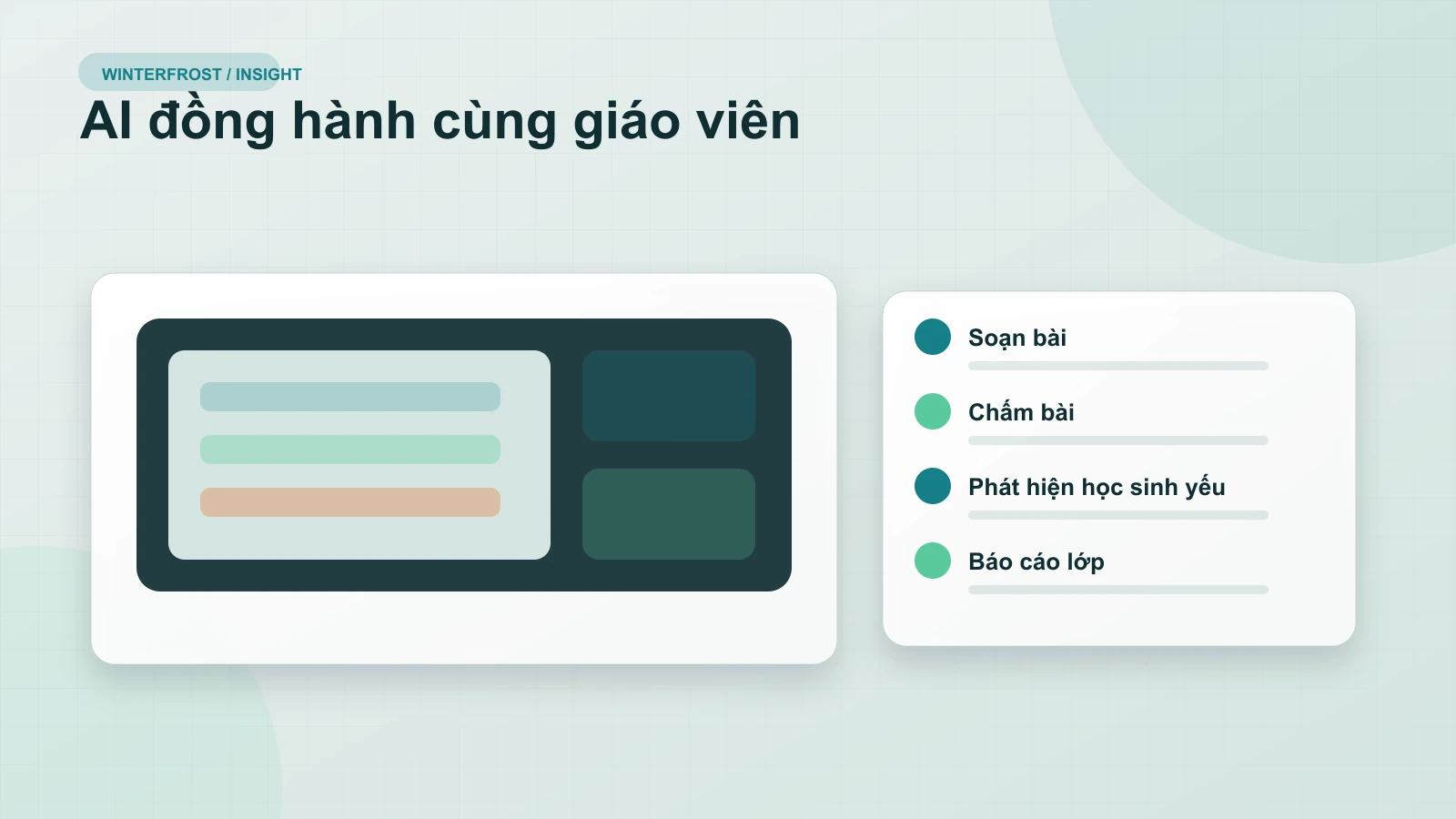 AI hỗ trợ giáo viên và nhà trường