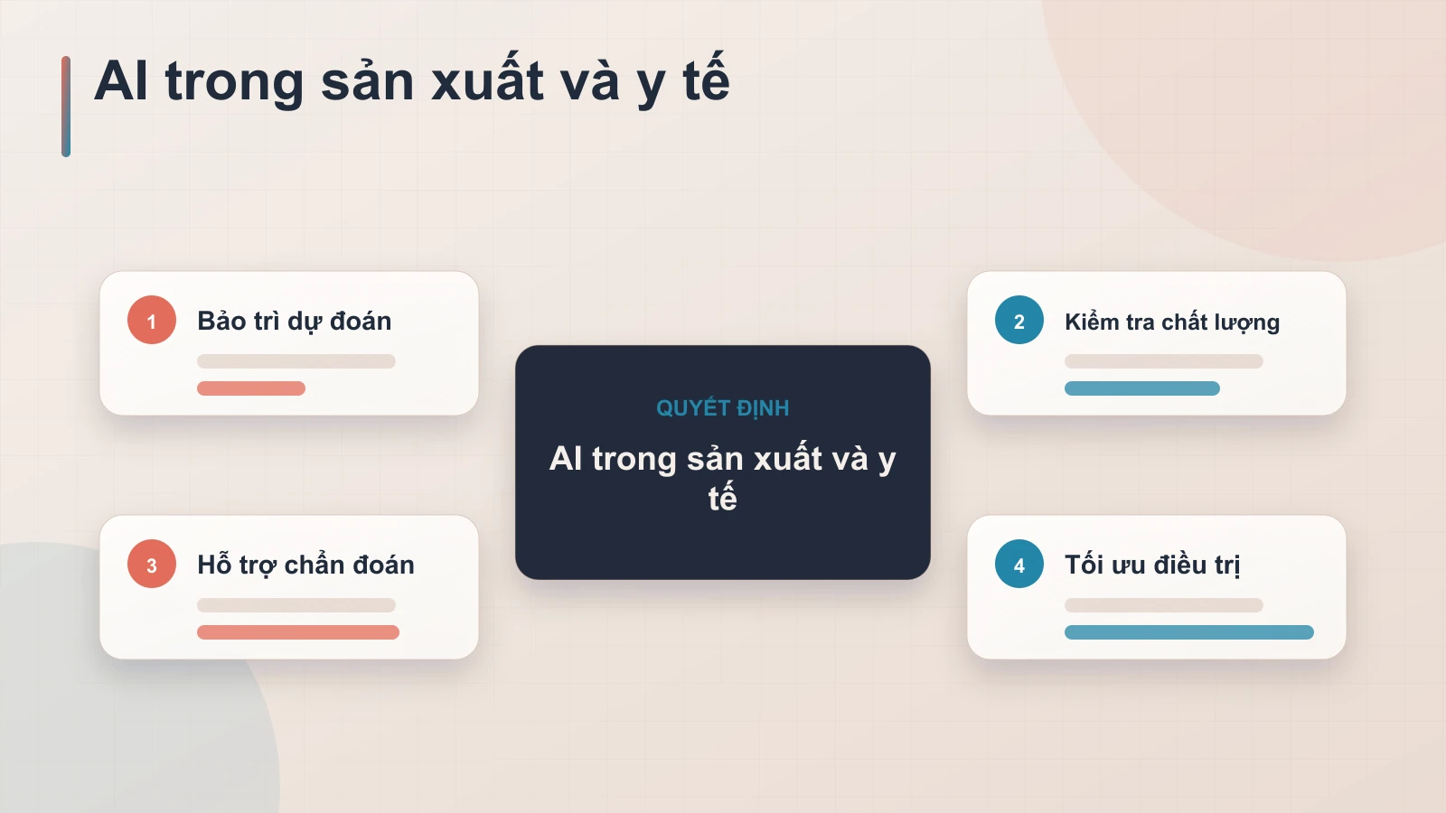 Trong Sản xuất và Y tế