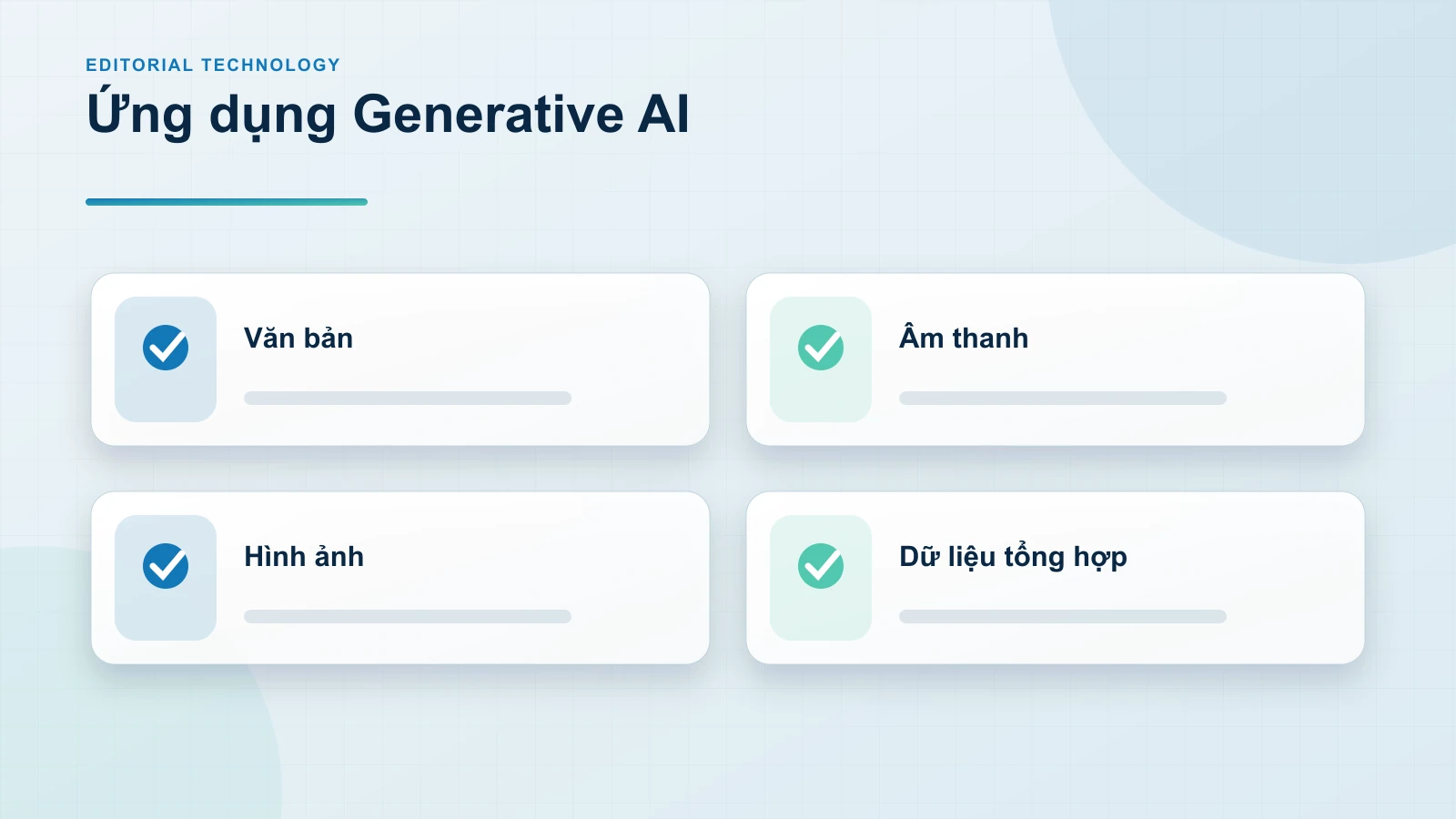 Các ứng dụng phổ biến của Generative AI